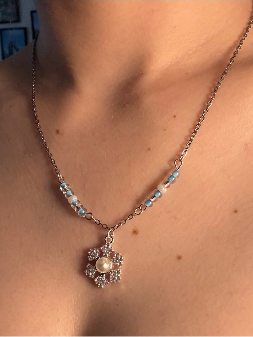 Handmade delicate snowflake